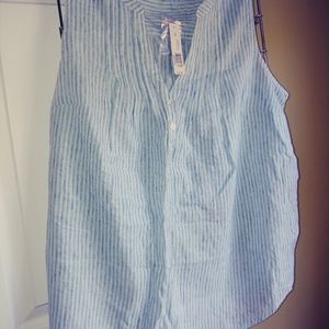 Airy Striped Sleeveless Top